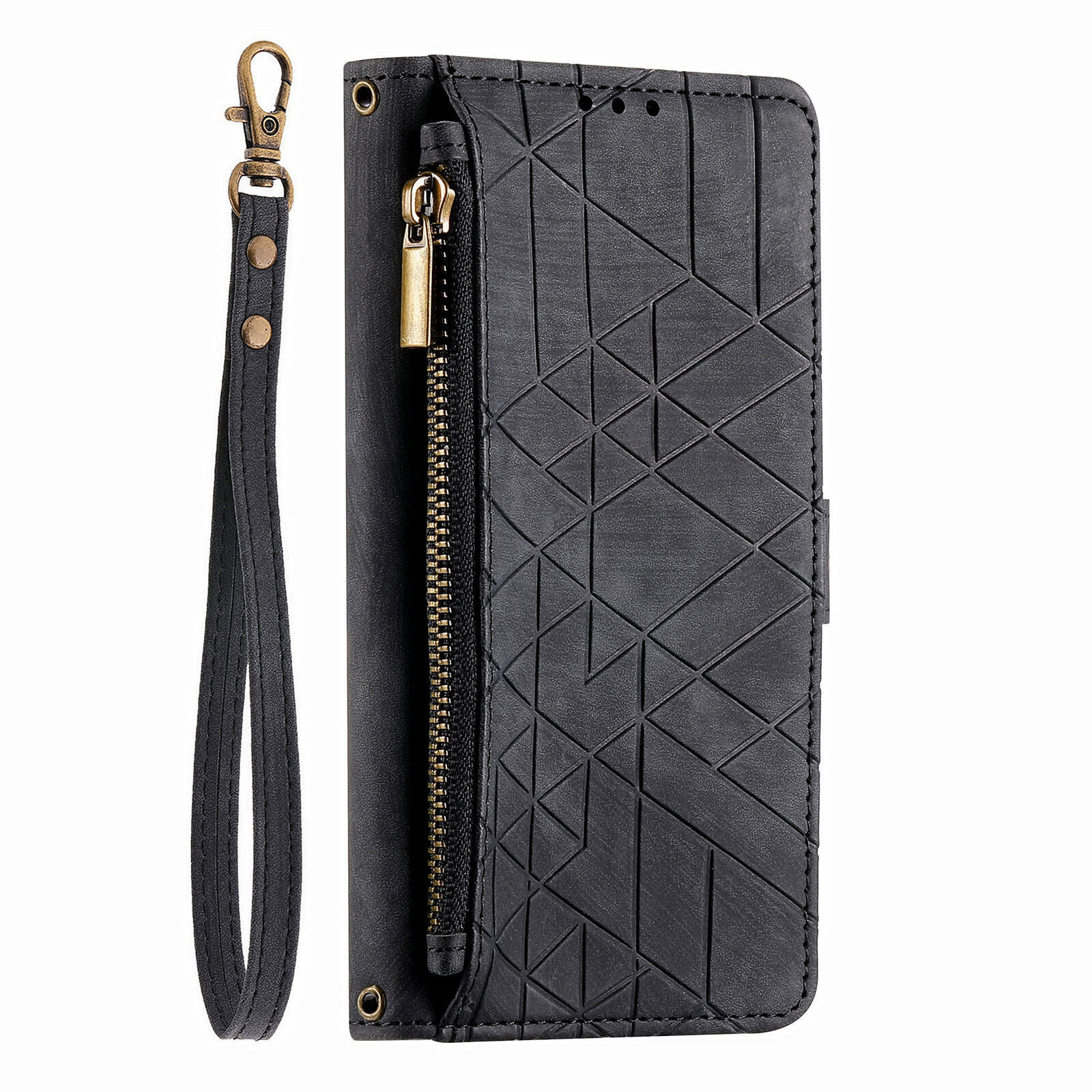 Flip Zipper Leather Card Wallet Cover Case For S26 S25 FE S23 S24 S22 S20 FE S21