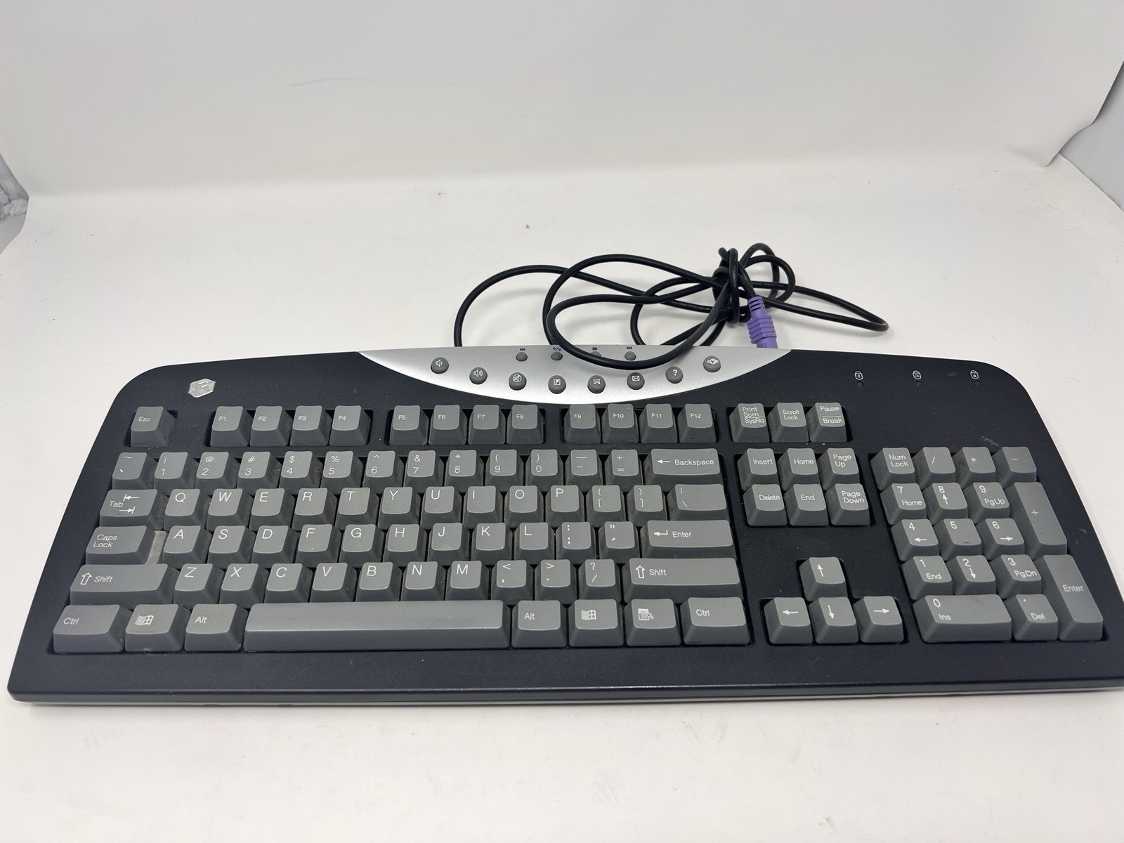 Vintage Gateway SK-9920 Multimedia Wired PS/2 Keyboard