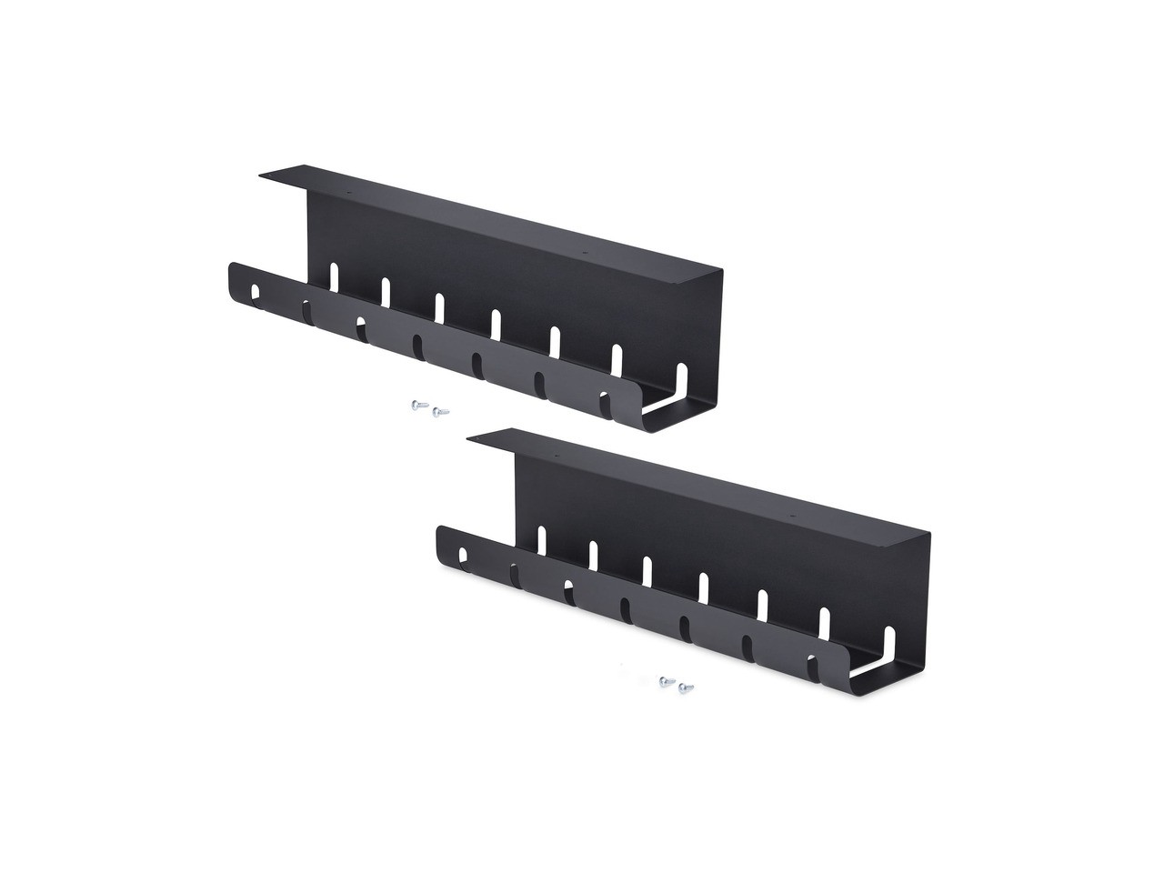 StarTech 2-Pack Under Desk Cable Management Tray - 42" long (21" per tray) -