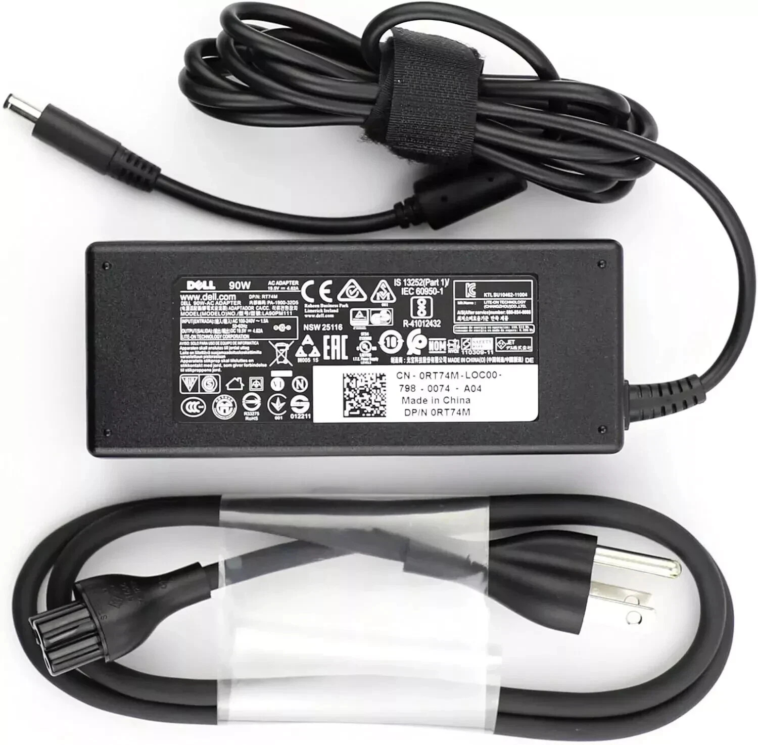 NEW Genuine 90W AC Adapter Charger For Dell RT74M 0VRJN1 VRJN1 LA90PM111 4.5*3.0