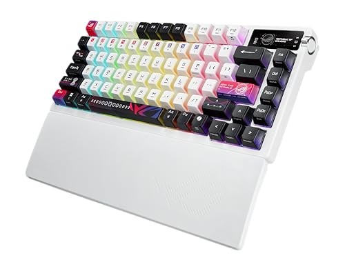 WHITE, STORMY CLICKY, AZOTH X - ASUS ROG 75% CUSTOM GAMING KEYBOARD,