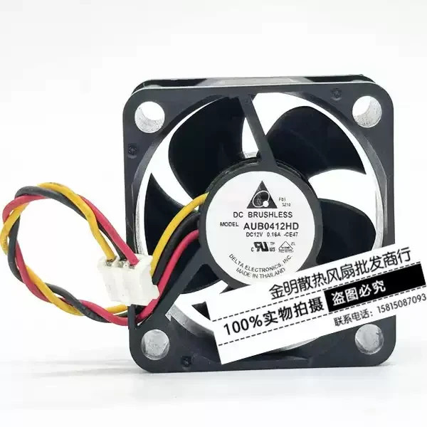 Delta 4020 AUB0412HD 12V 0.16A 4cm 3-pin Silent Cooling Fan