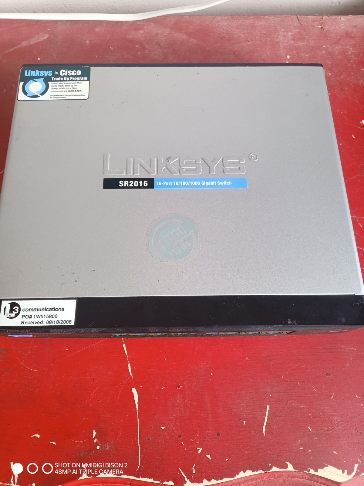Linksys SR2016 Business Series 16-Port Ethernet Switch 10/100/1000 Gigabit