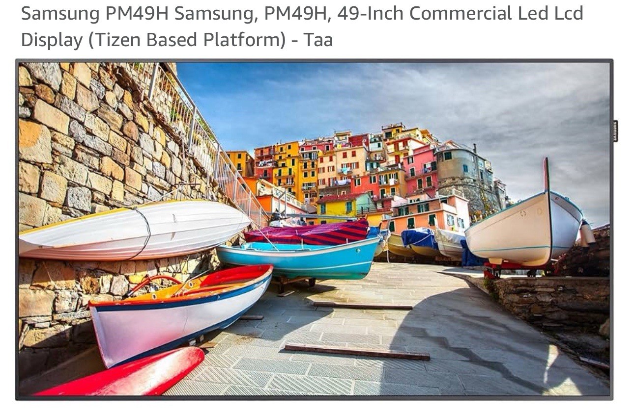 Samsung PM49H 49" professional display -- PM-H series