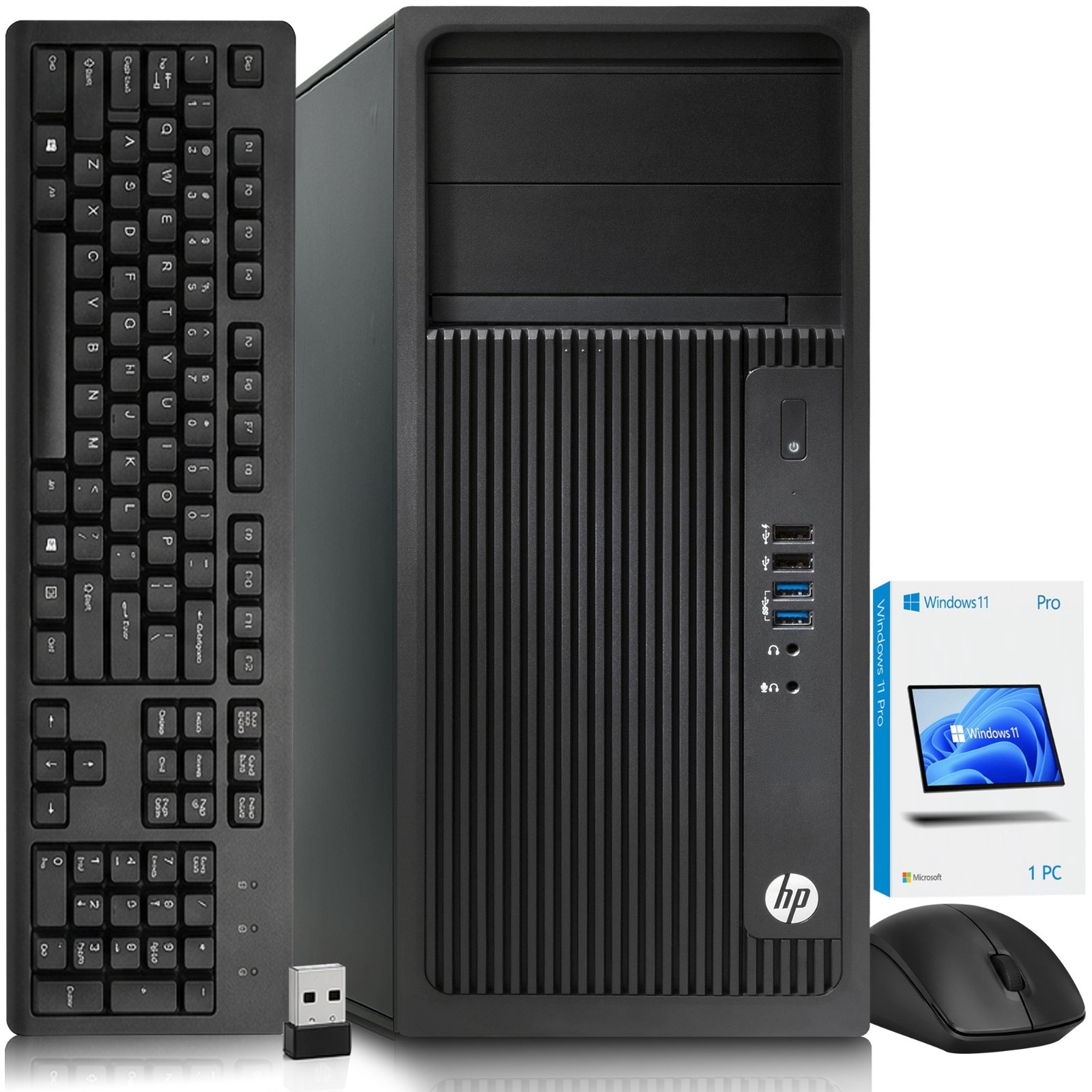 HP Z240 Tower PC Intel i5-6th 32GB RAM 256GB SSD Wireless-KB&M WiFi Windows 11