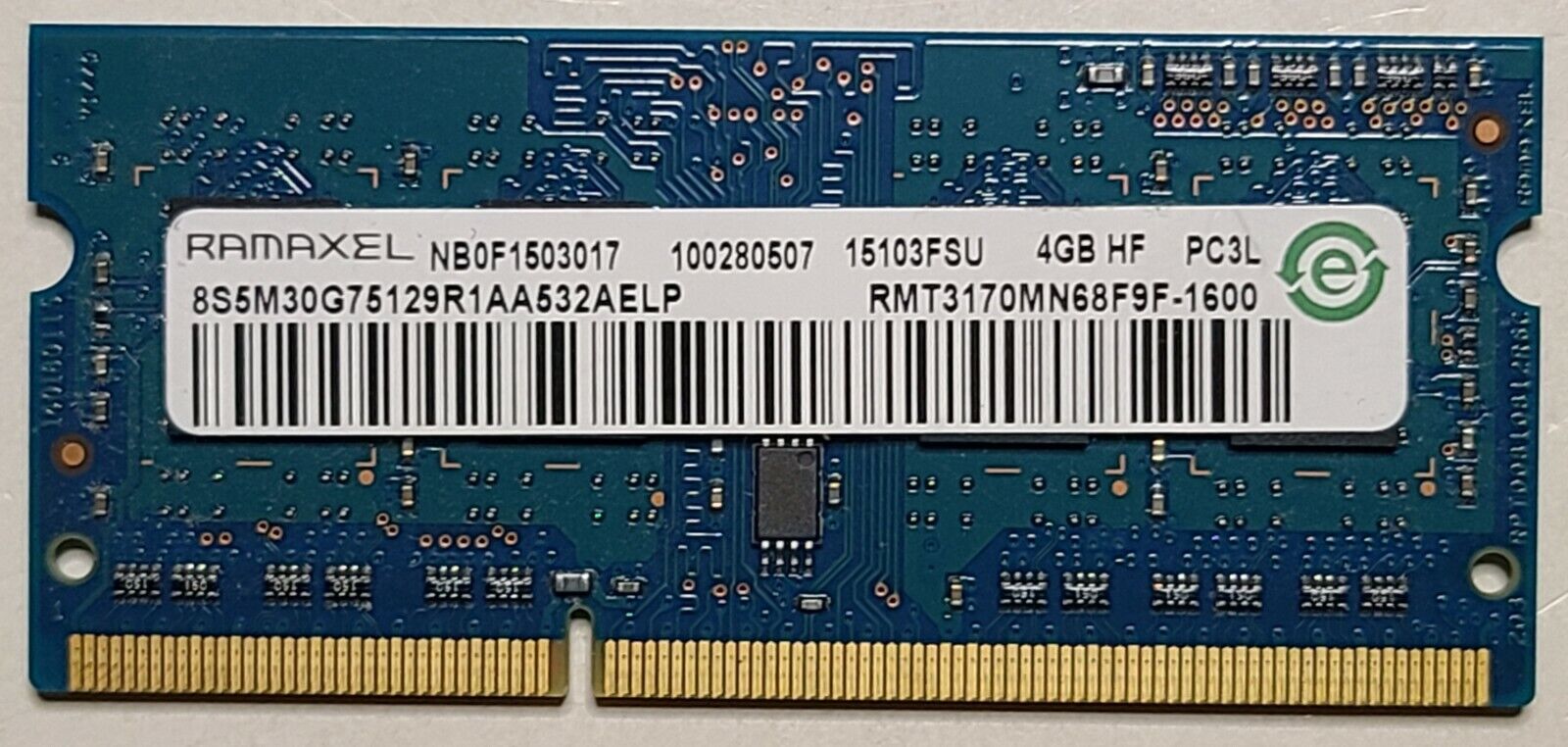 GENUINE Lenovo G70-80 G50-45 MEMORY RAM 4GB DDR3 PC3-12800 NB0F1503017 5M30G7512