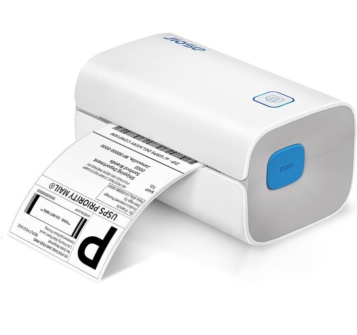 Jiose 4x6 Logistics Shipping Thermal Label Printer, 203dpi High Resolution