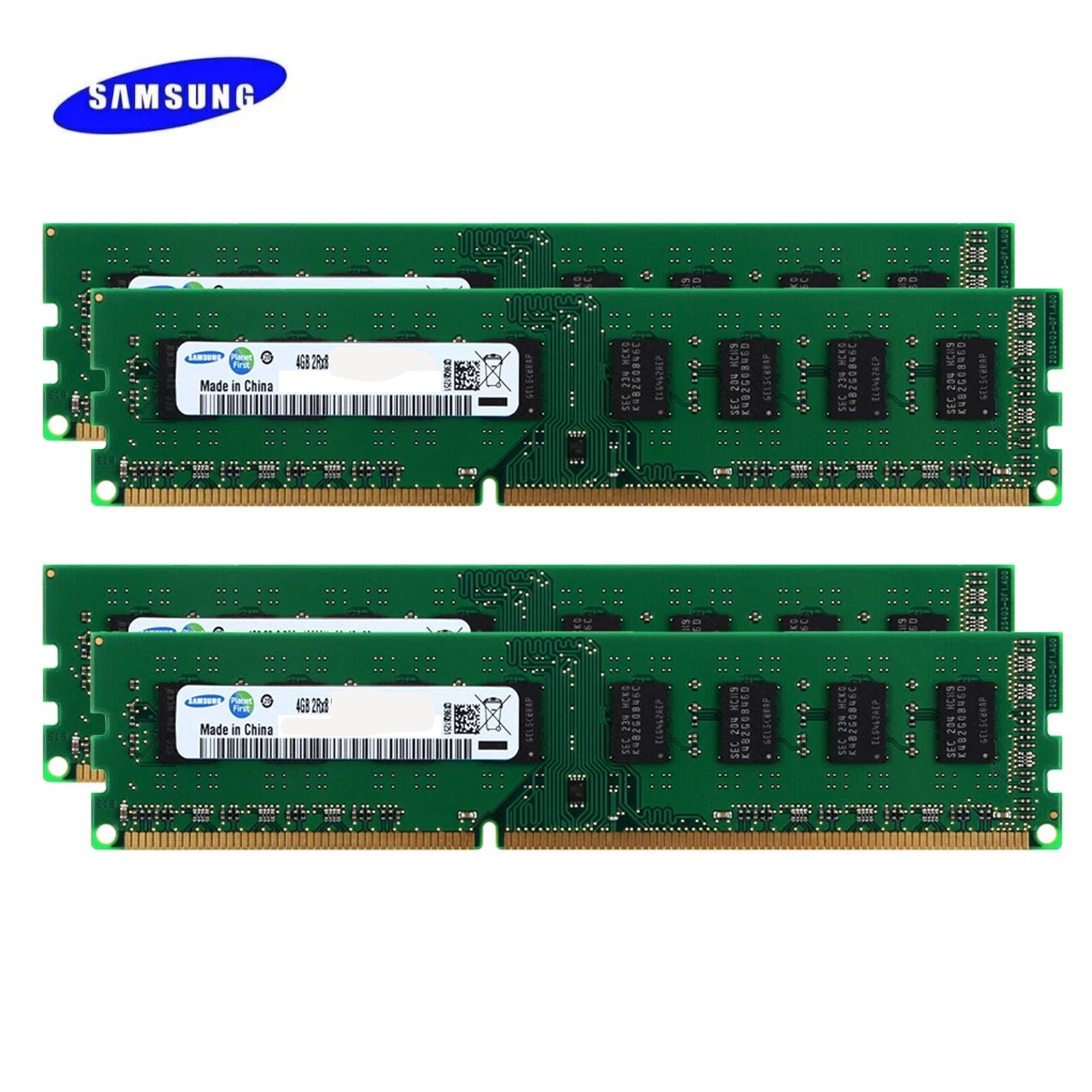 Samsung 16GB KIT 4x4GB DDR3 1600MHz PC3-12800 CL11 1.5V DIMM Desktop Memory RAM
