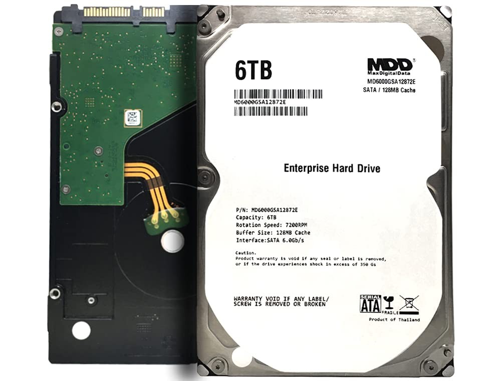 MaxDigitalData (MD6000GSA12872E) 6TB 7200RPM 128MB Cache 6.0Gb/s 3.5-inch