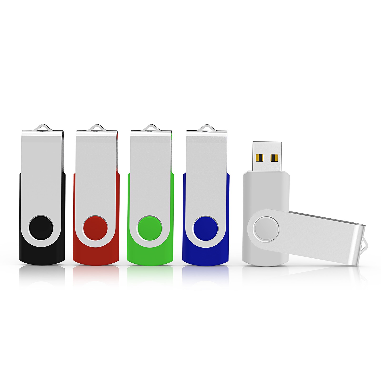 Kootion 5/10 Pack USB 2.0 1-64GB Metal Anti-Skid Flash Drives Mixed Color  LOT
