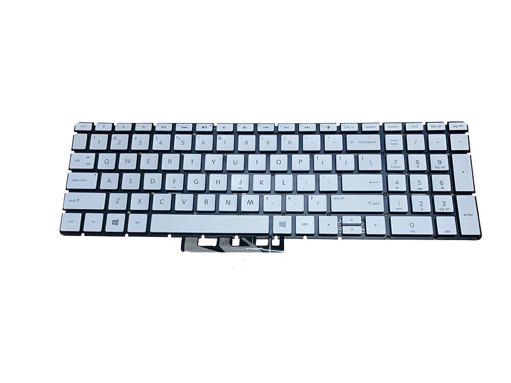 New For HP 15-ef2000 15-ef1000 15-ef0000 15z-ef100 CTO Backlit Keyboard Silver
