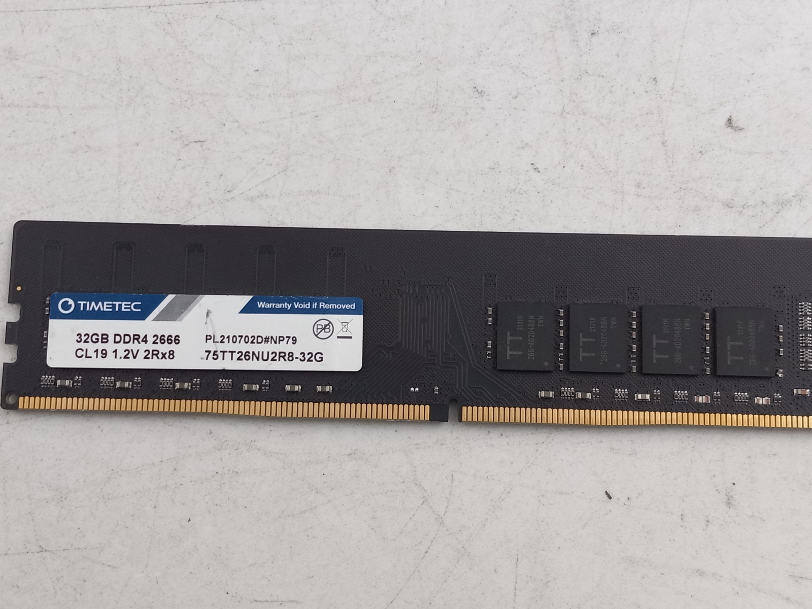 TIMETEC 32GB (1X32GB) PC4-2666 DESKTOP RAM (MM735)