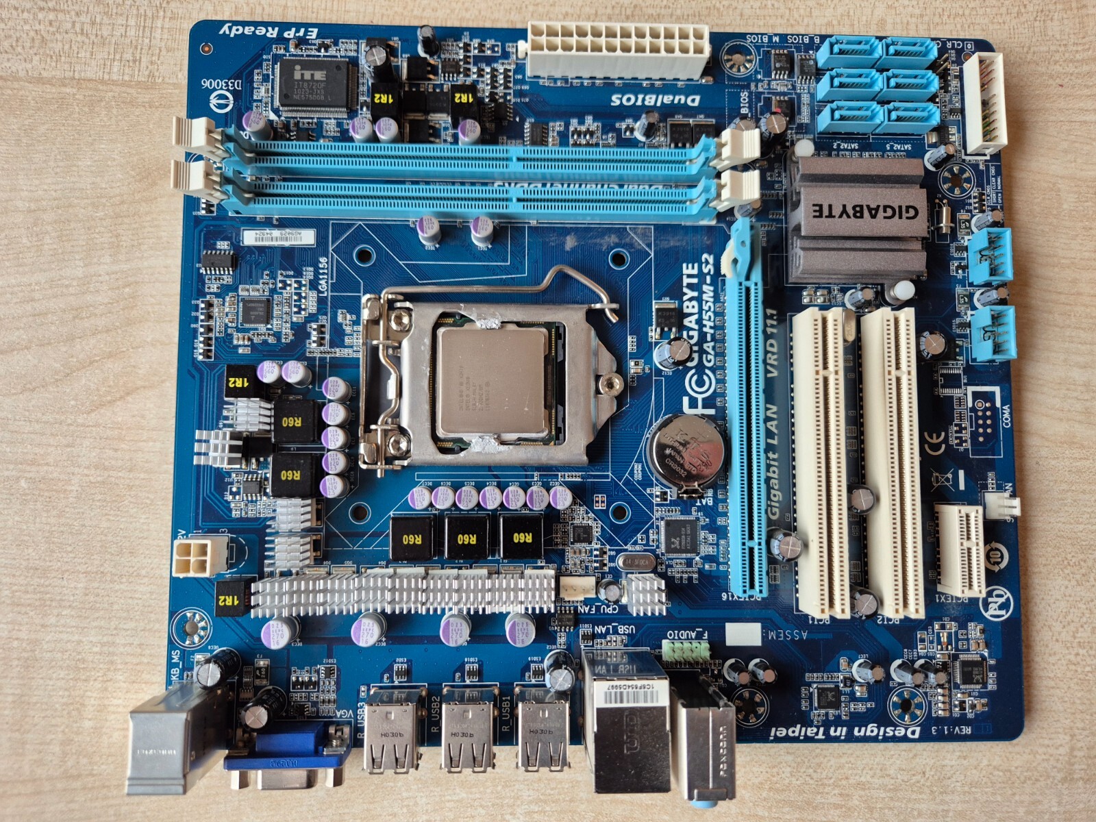 Gigabyte GA-H55M-S2 (rev. 1.3) Motherboard with Intel X3470 CPU