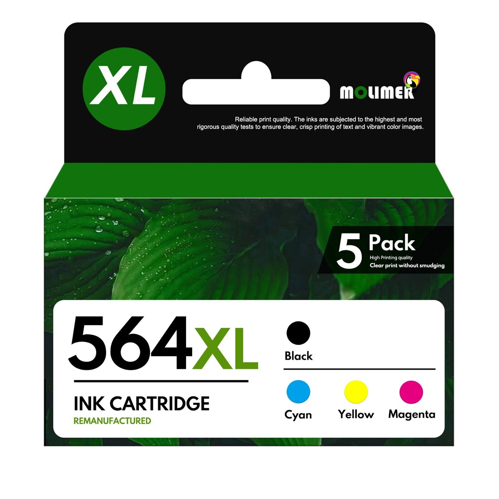 564XL Ink Cartridge Replacement for HP DeskJet 3520 3521 3522 ( 2 Bk & C/M/Y )