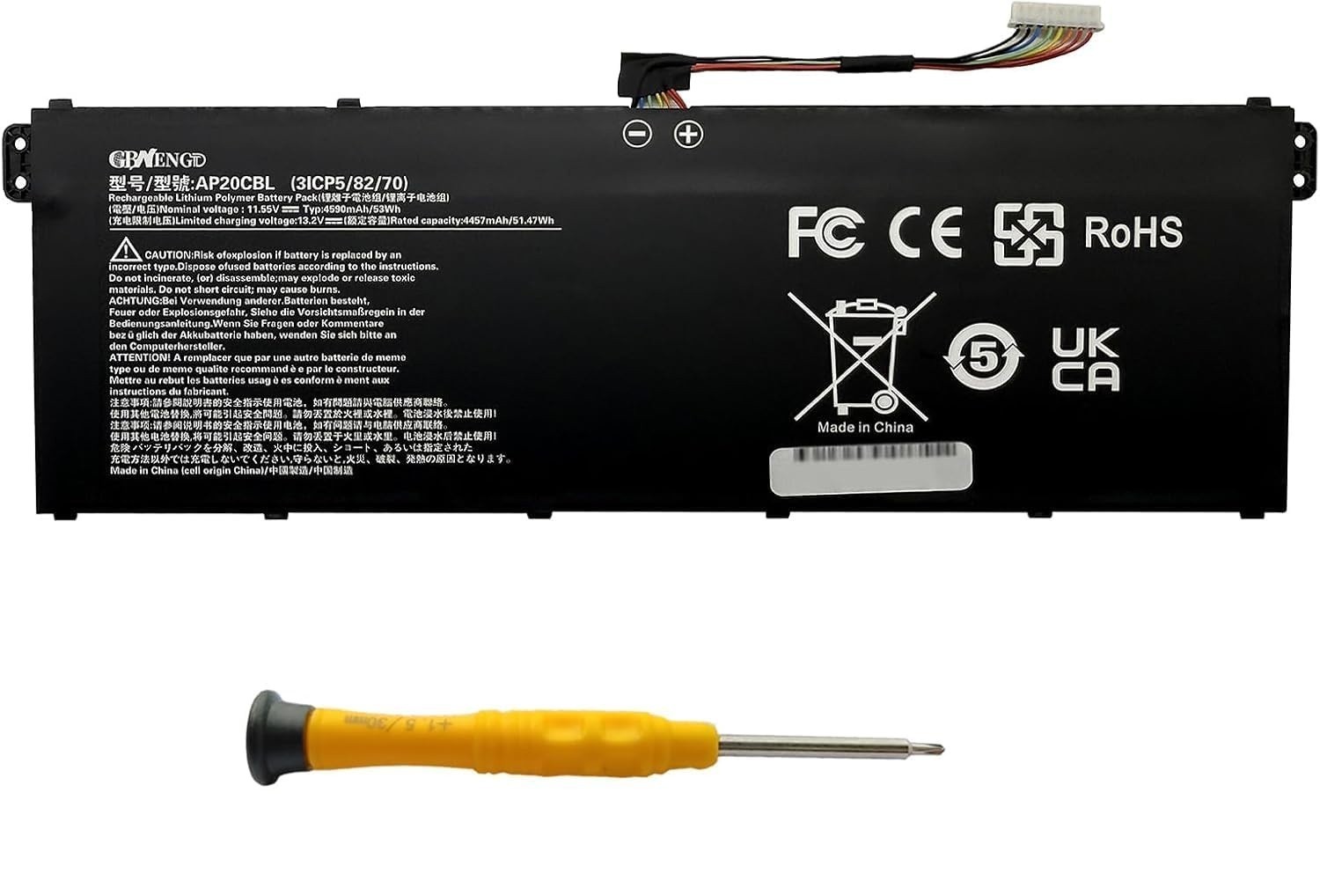 53Wh Genuine AP20CBL 31CP5/82/70 Battery for Acer Aspire 5 A515-45 Swift SF314