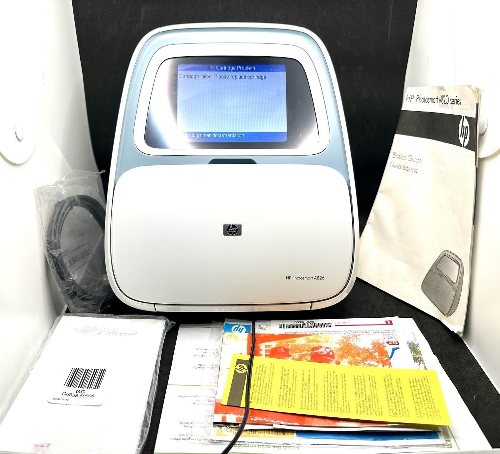 HP Photosmart A826 Digital Home Photo Center Inkjet Printer