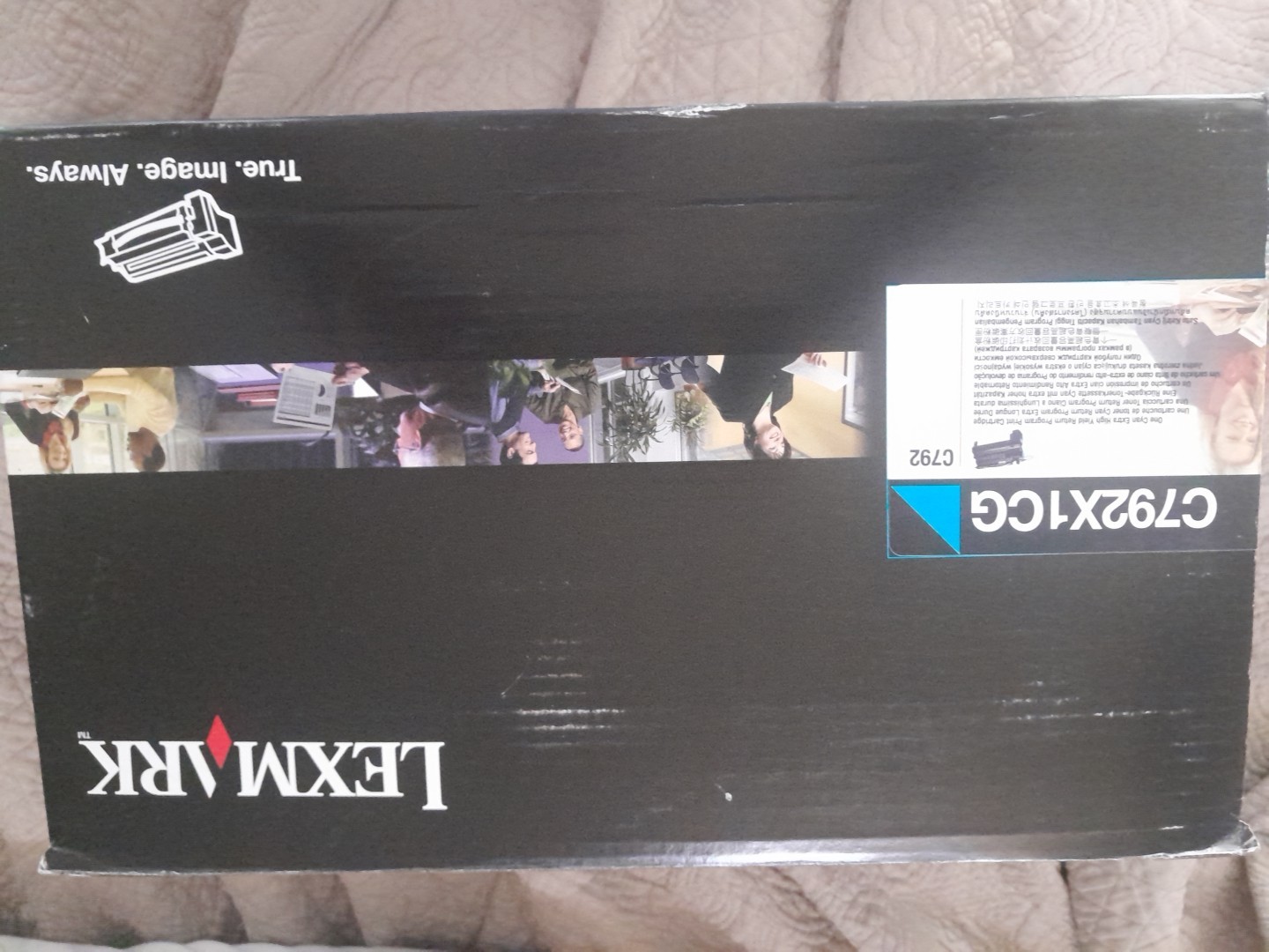 Genuine Lexmark C792X1CG Cyan Extra high yield Toner Cartridge C792 Open Box