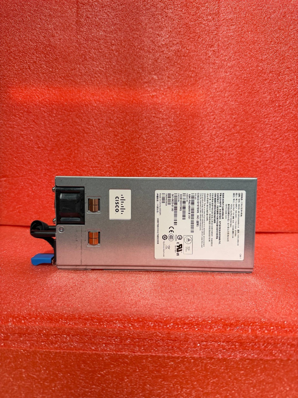 Cisco N9K-PAC-650W-B (Port-side exhaust) 650W Power Supply Module 341-0623-01