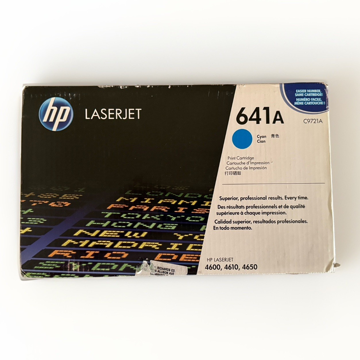 Genuine OEM HP 641A C9721A Cyan Original LaserJet Toner Sealed 