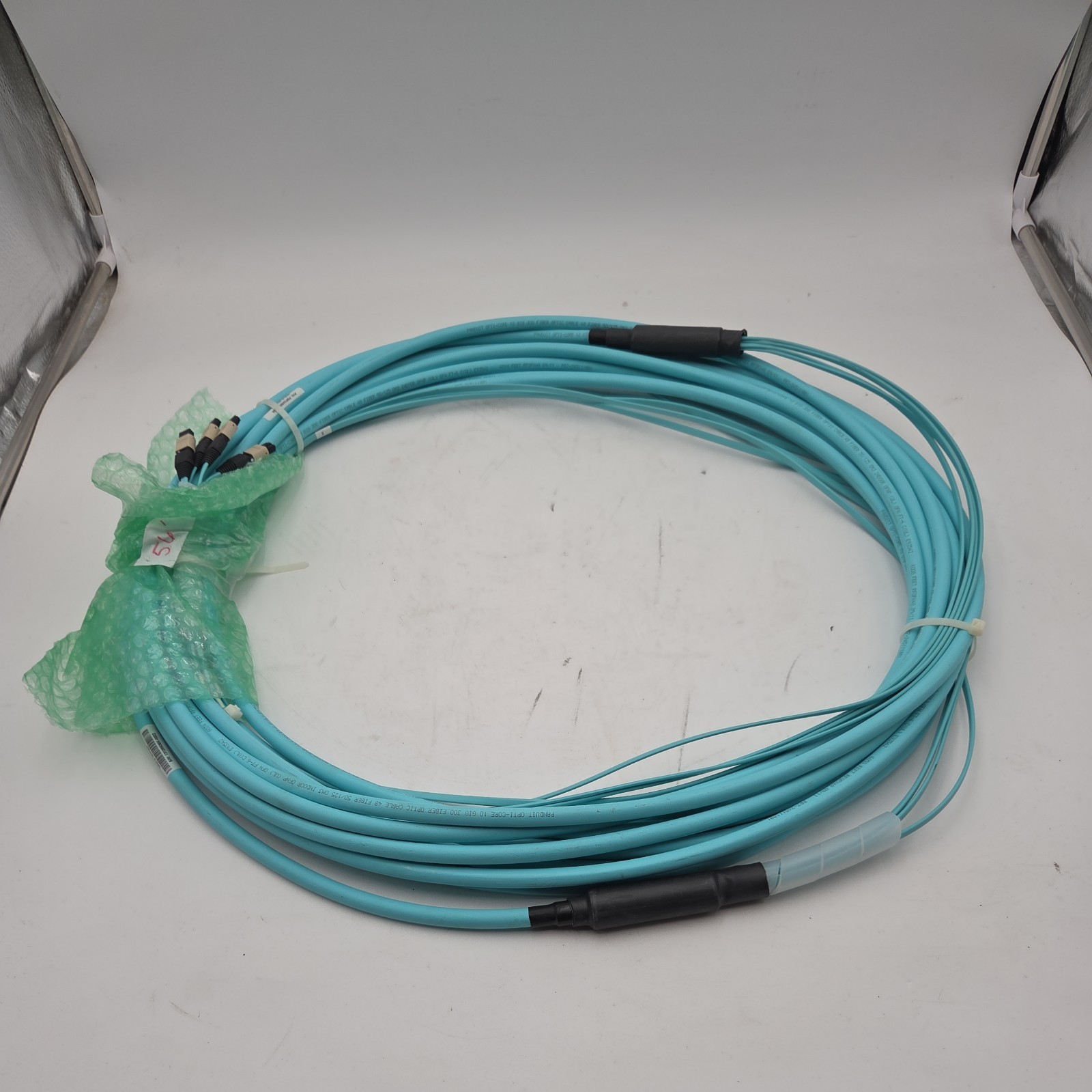 12 Fiber MM 50/125 OM3 MTP/MTP Plenum Cable 20 Meters
