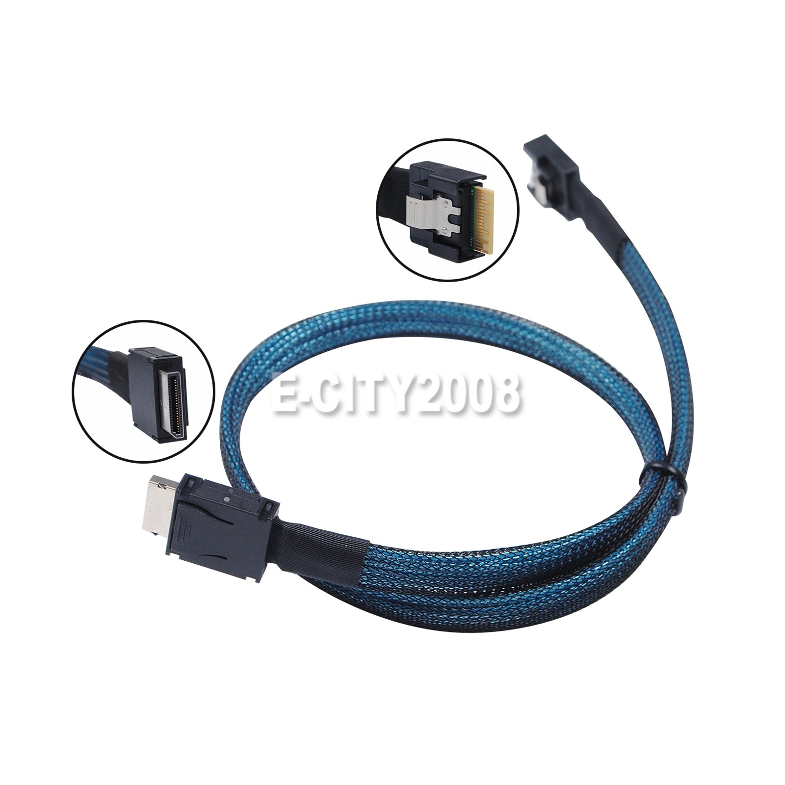 Slimline Oculink 4i Cable SFF-8611 to PCIe SFF-8654 MCIO Gen5 Adapter 4i