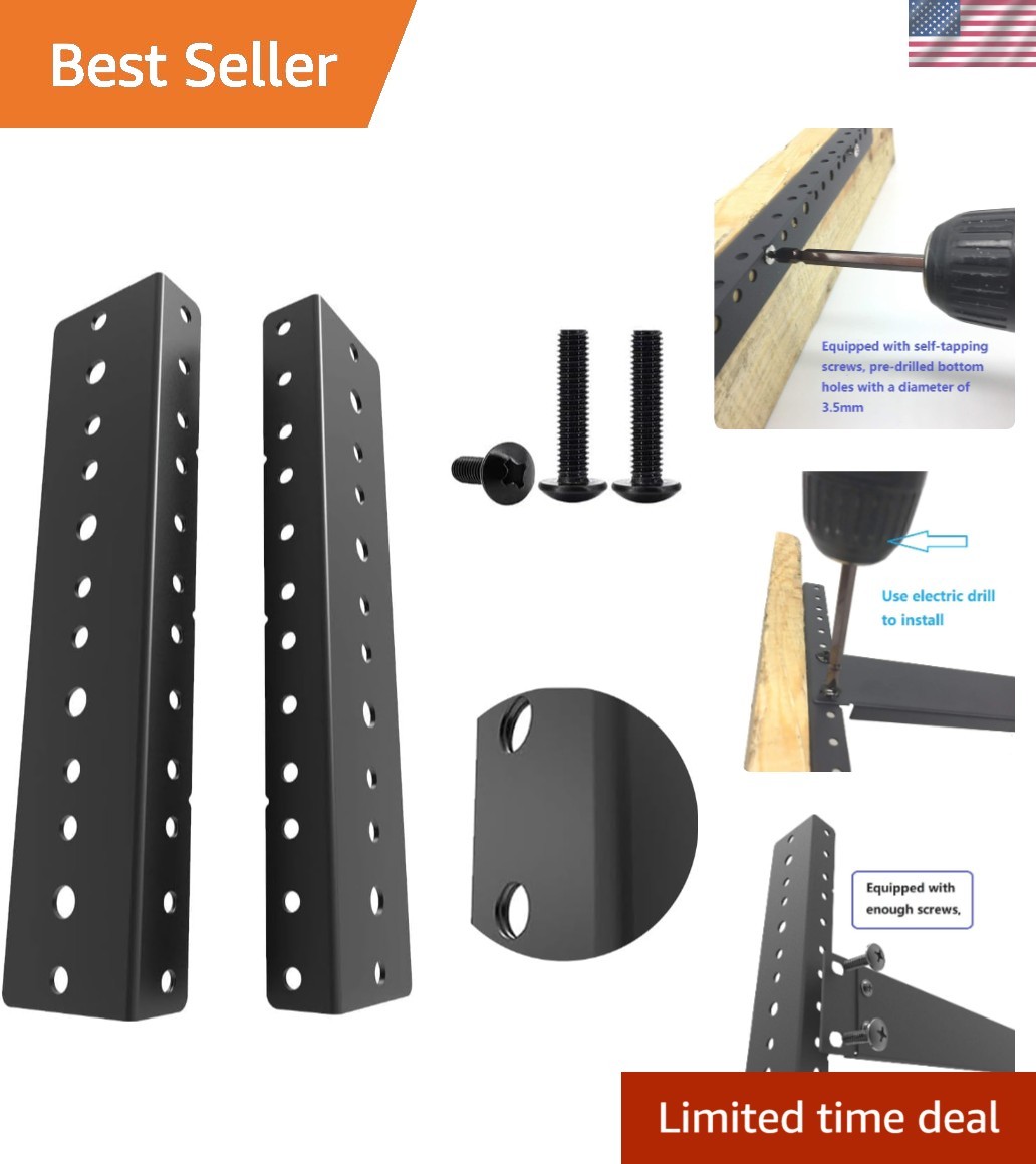 4U Rack Rails Kit with Hardware - 2 Pieces 4URR