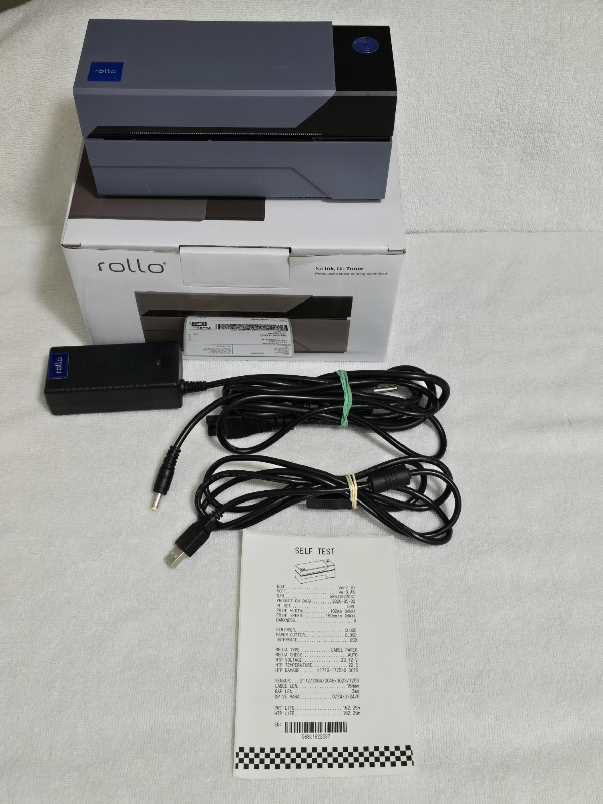 Rollo X1038 Thermal Label Printer USB 4x6 Shipping Labels Model ROLLO-QR