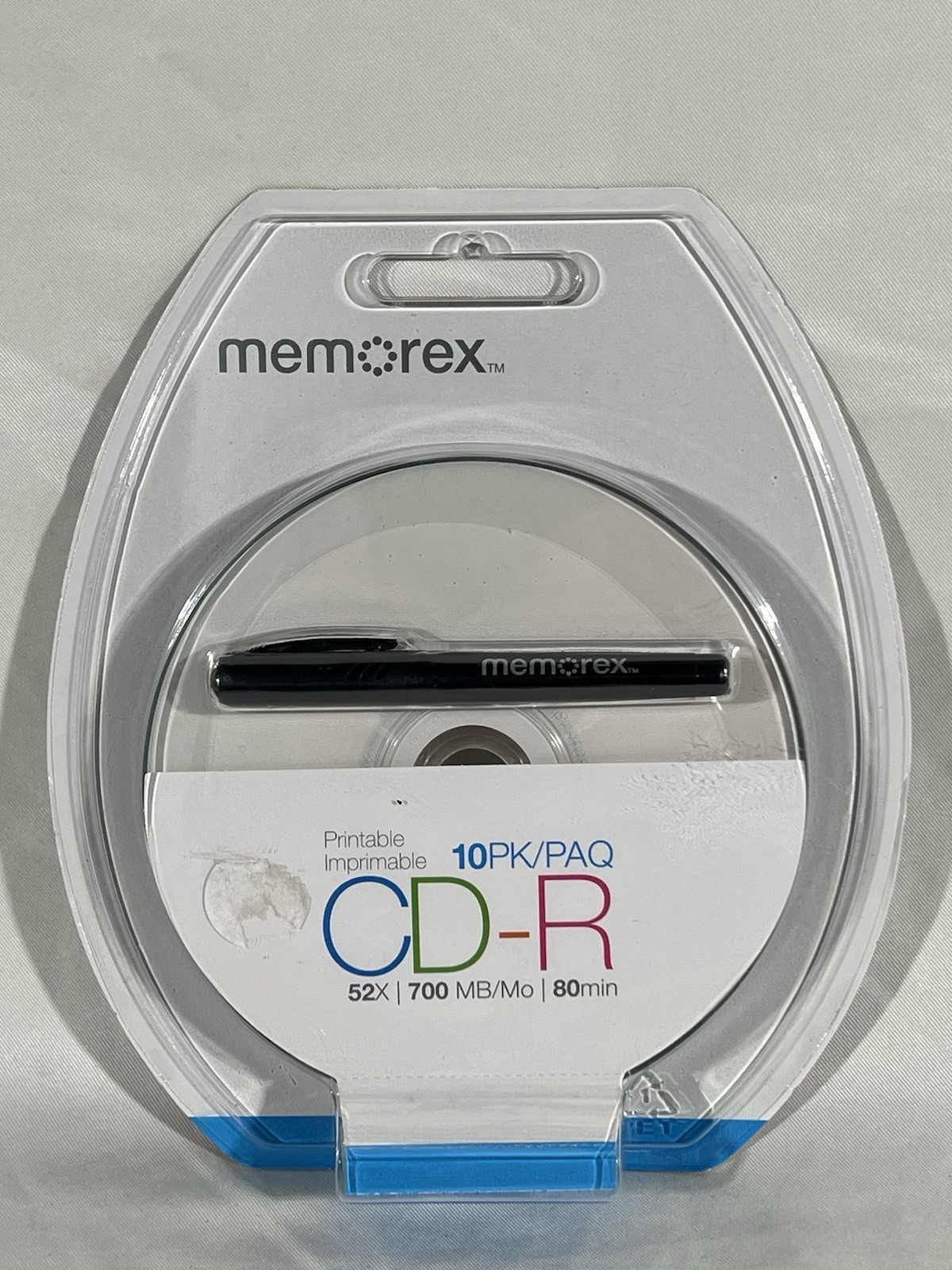 Memorex 10 Pack Beach CD-R 52X 700MB 80min Recordable CD-R SEALED w/ CD Marker