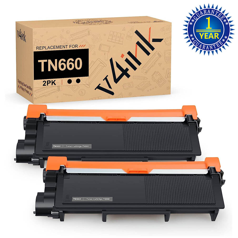 2PK TN660 Toner Cartridge for Brother TN-660 MFC-L2700DW MFC-L2740DW DCP-L2540DW