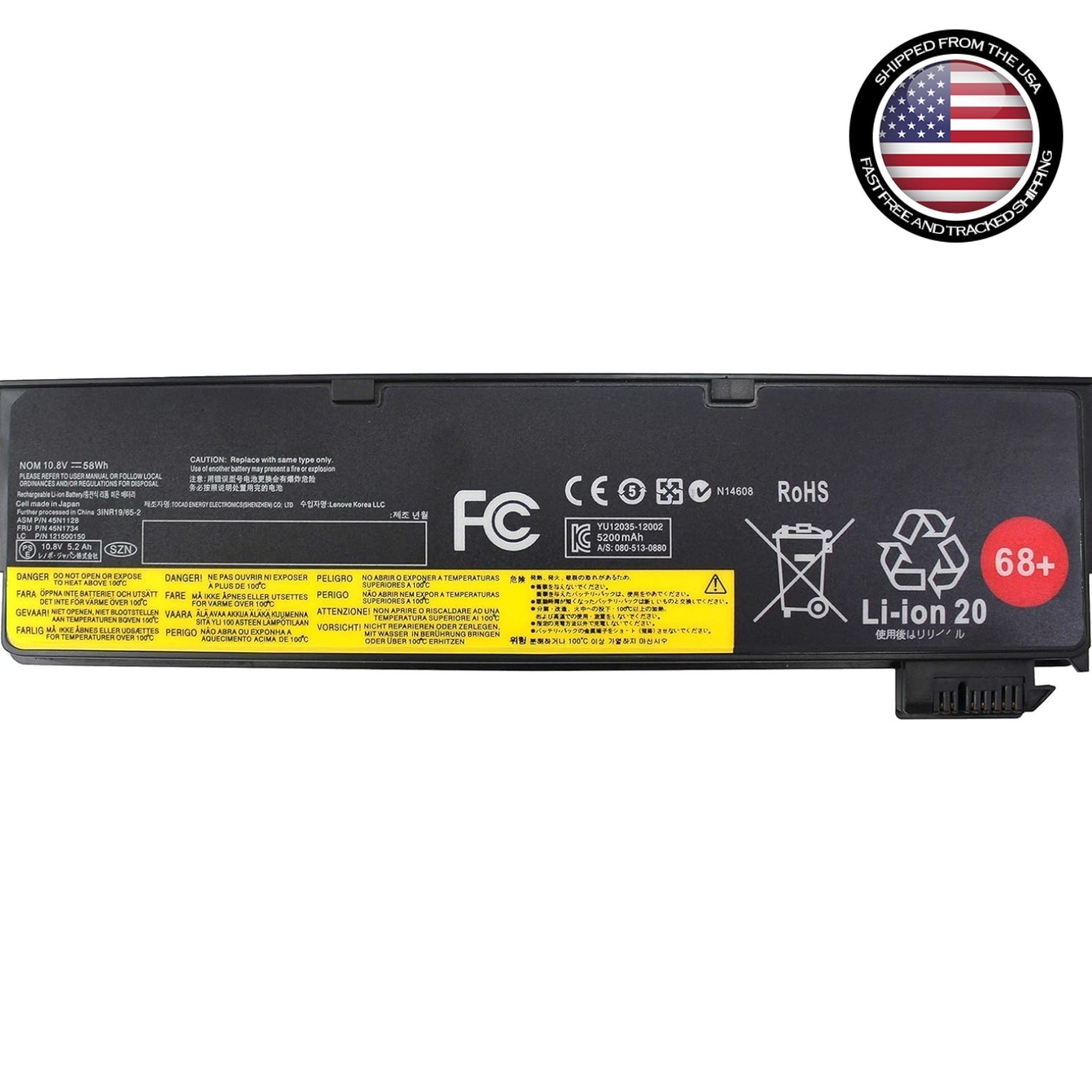 Upgrade Your Lenovo ThinkPad with a 10.8V Lithium-Ion Battery - 58Wh Comfort