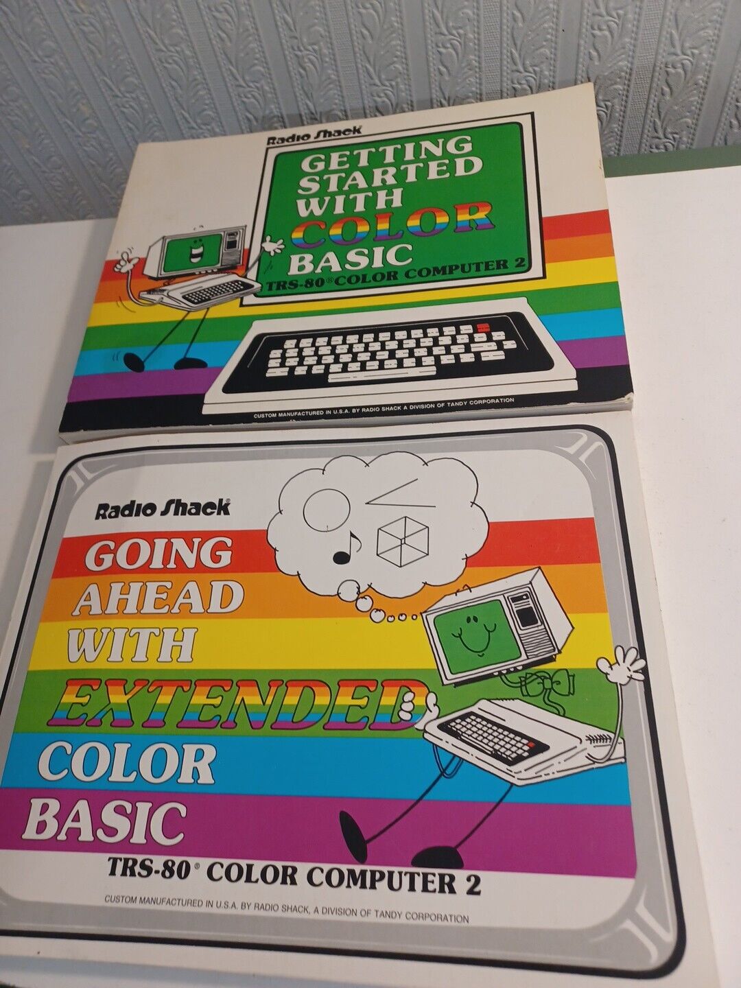 Radio Shack Getting Started + Going Ahead With Color Basic Color Computer Books 