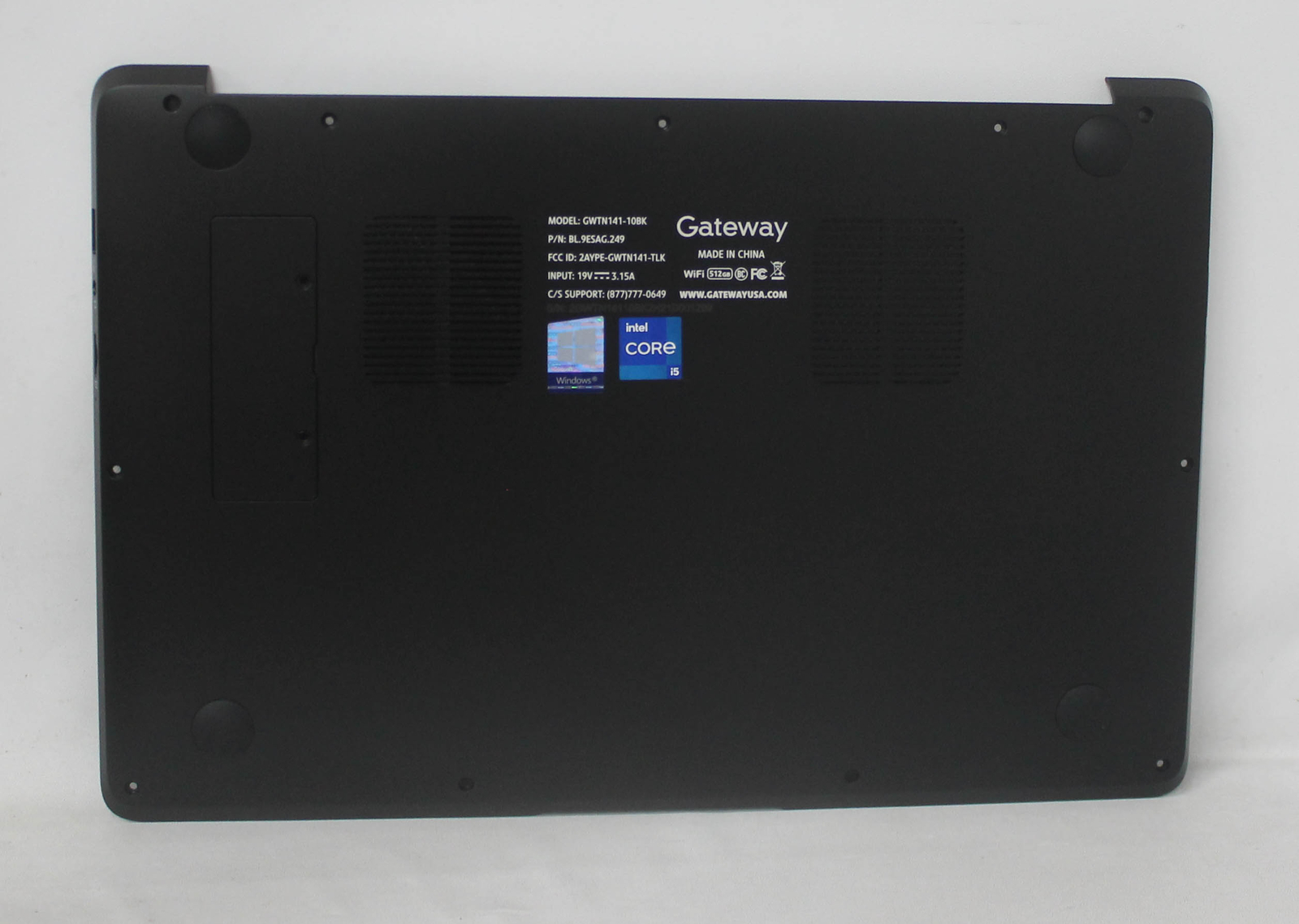 BASE-GWTN141-10BK Gateway Bottom Base Cover Black Gwtn141-10Bk "GRADE A"