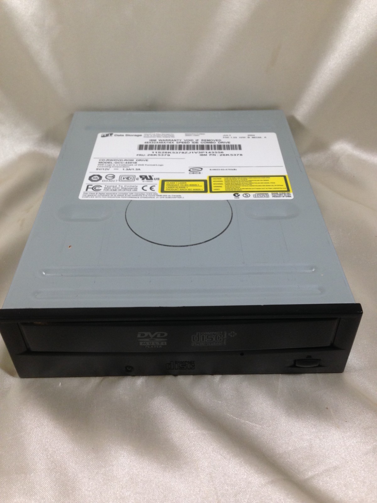 H-L Data Storage Model: GCC-4481B CD-RW/DVD-ROM Drive