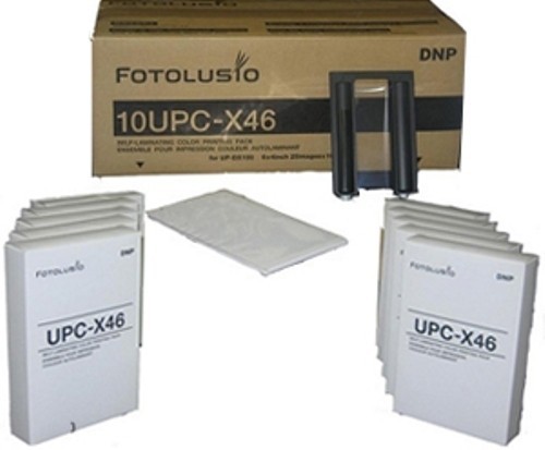 DNP 10UPCX46 / Sony 10 UPC-X46 Self-Laminating Color Print Pack f/ Sony UP-DX100