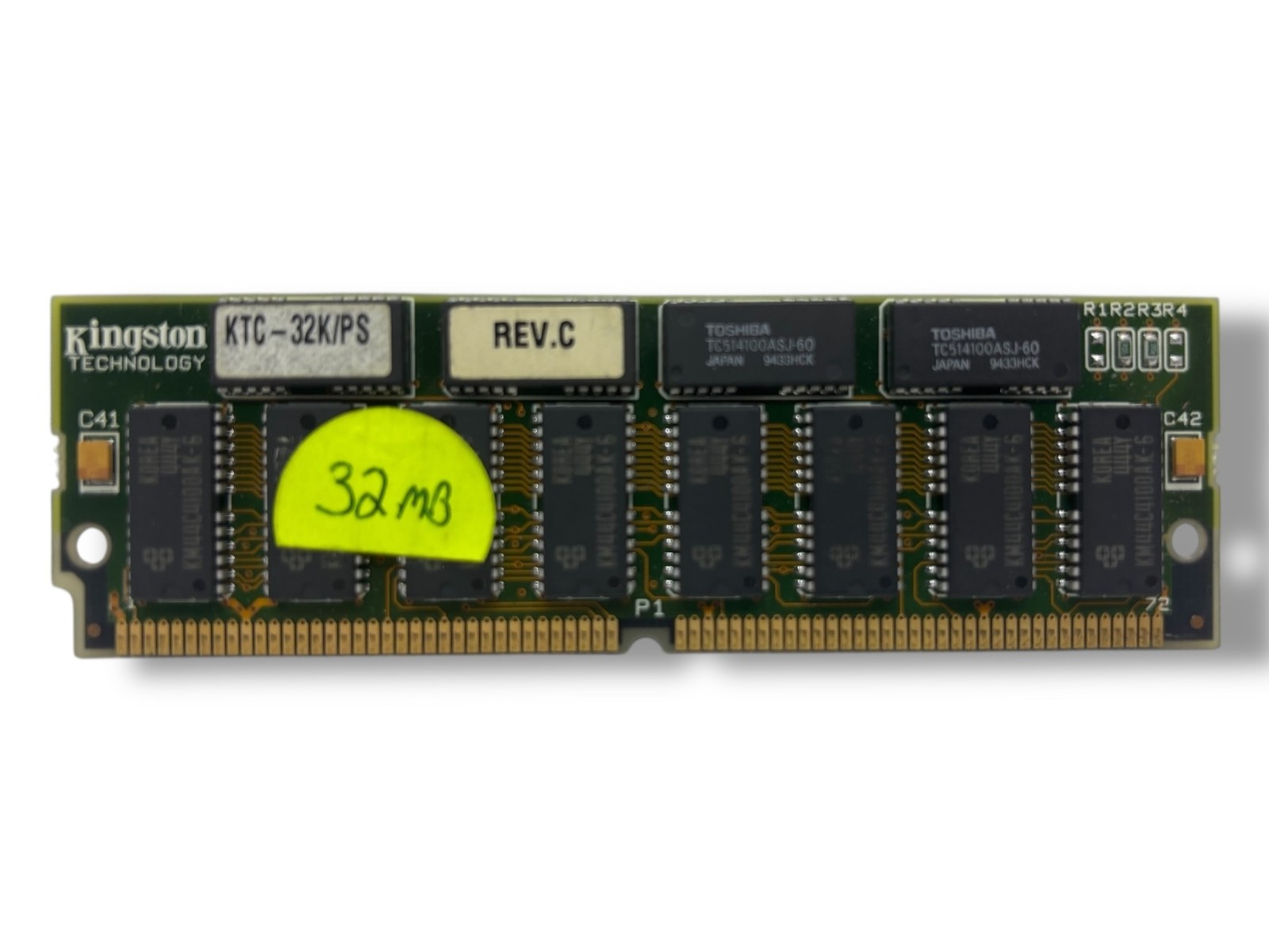 Kingston KTC32K/PS CE 32MB FAST PAGE SIMM PARITY 72PIN GOLD LEAD