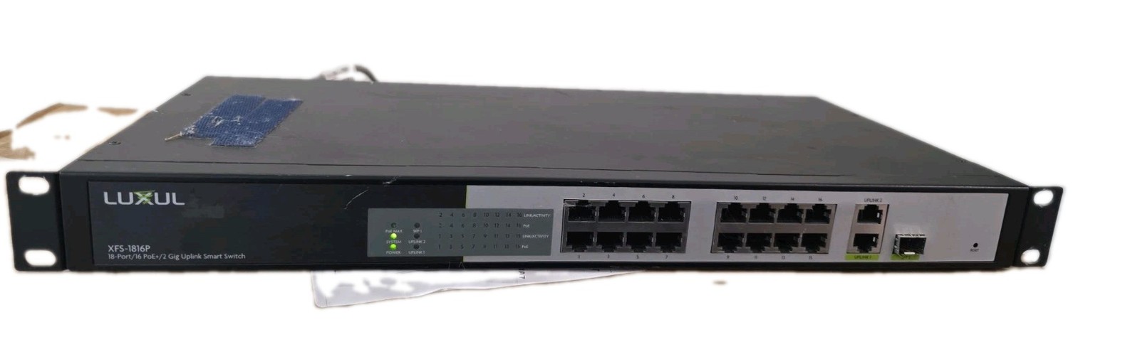 Luxul XFS-1816P 18-Port Managed Network Switch / 2-Gig Uplink / 16-ports of PoE+