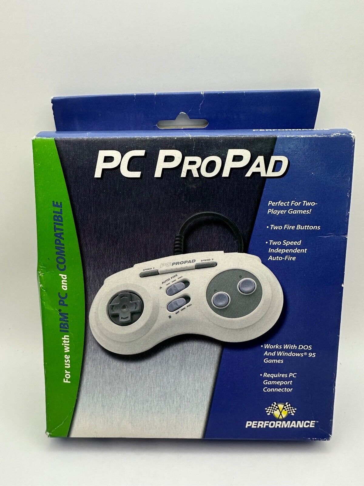 PC ProPad for IBM PCs & compatible | Dos & Win95| Game port | Performance Brand