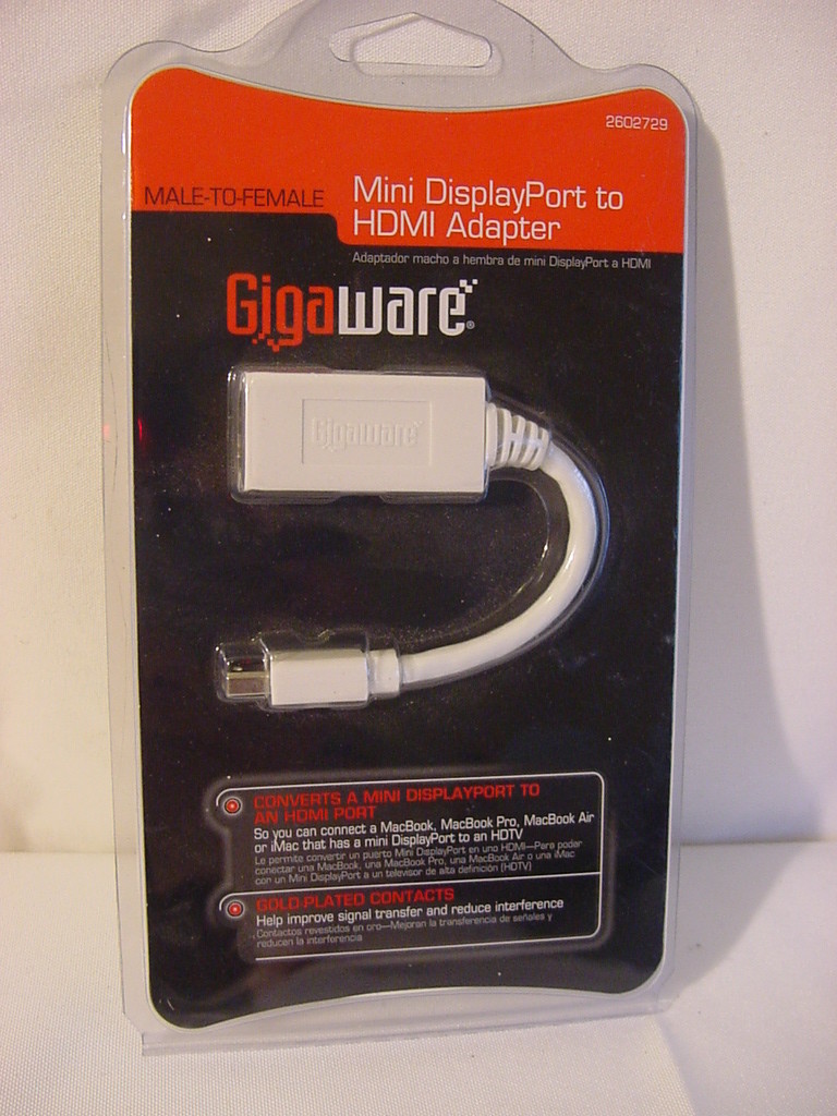 NEW SEALED GIGAWARE MINI DISPLEY PORT TO HDMI 