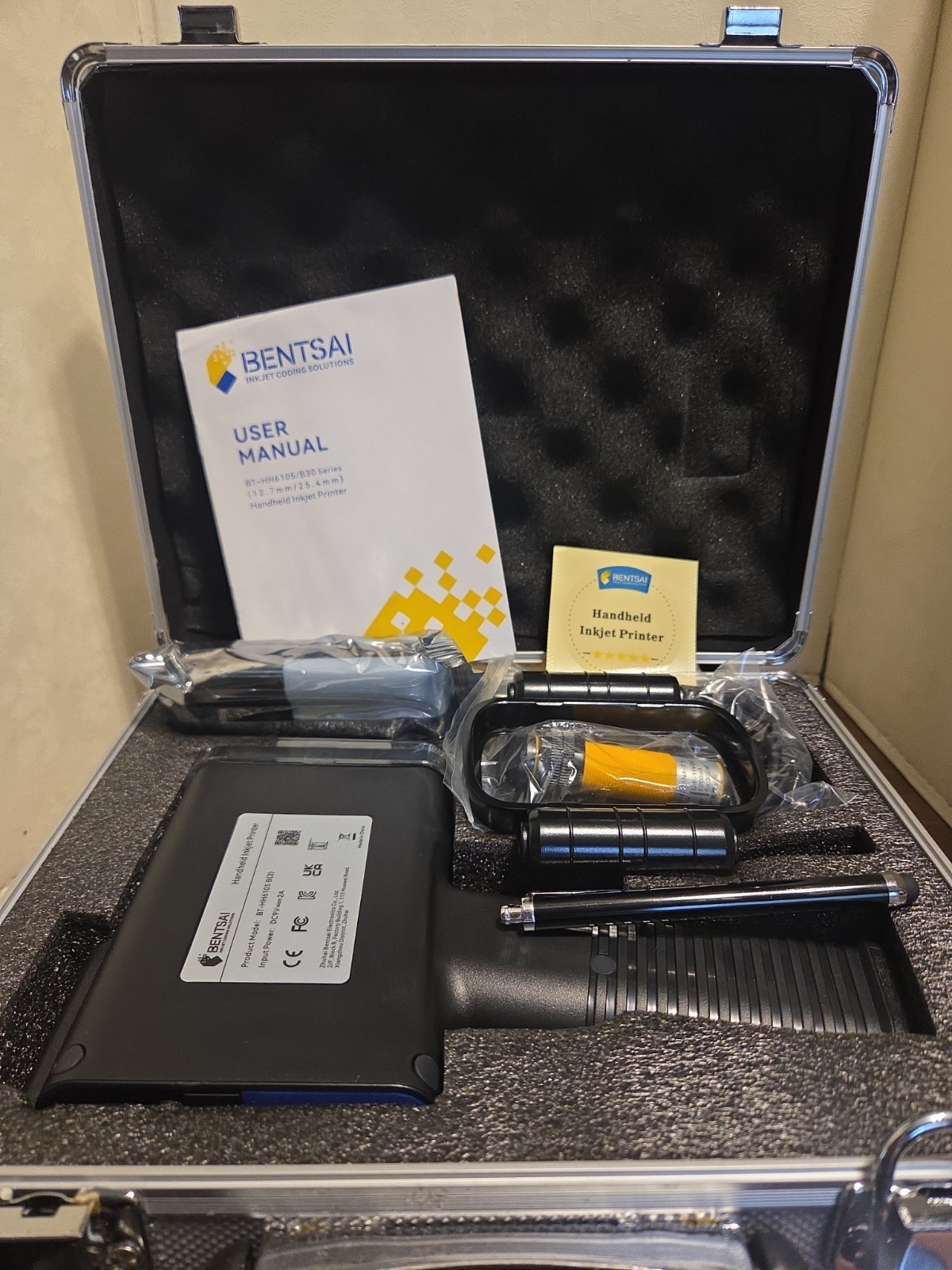 BENTSAI Handheld Inkjet Printer with 4.3 Inch HD