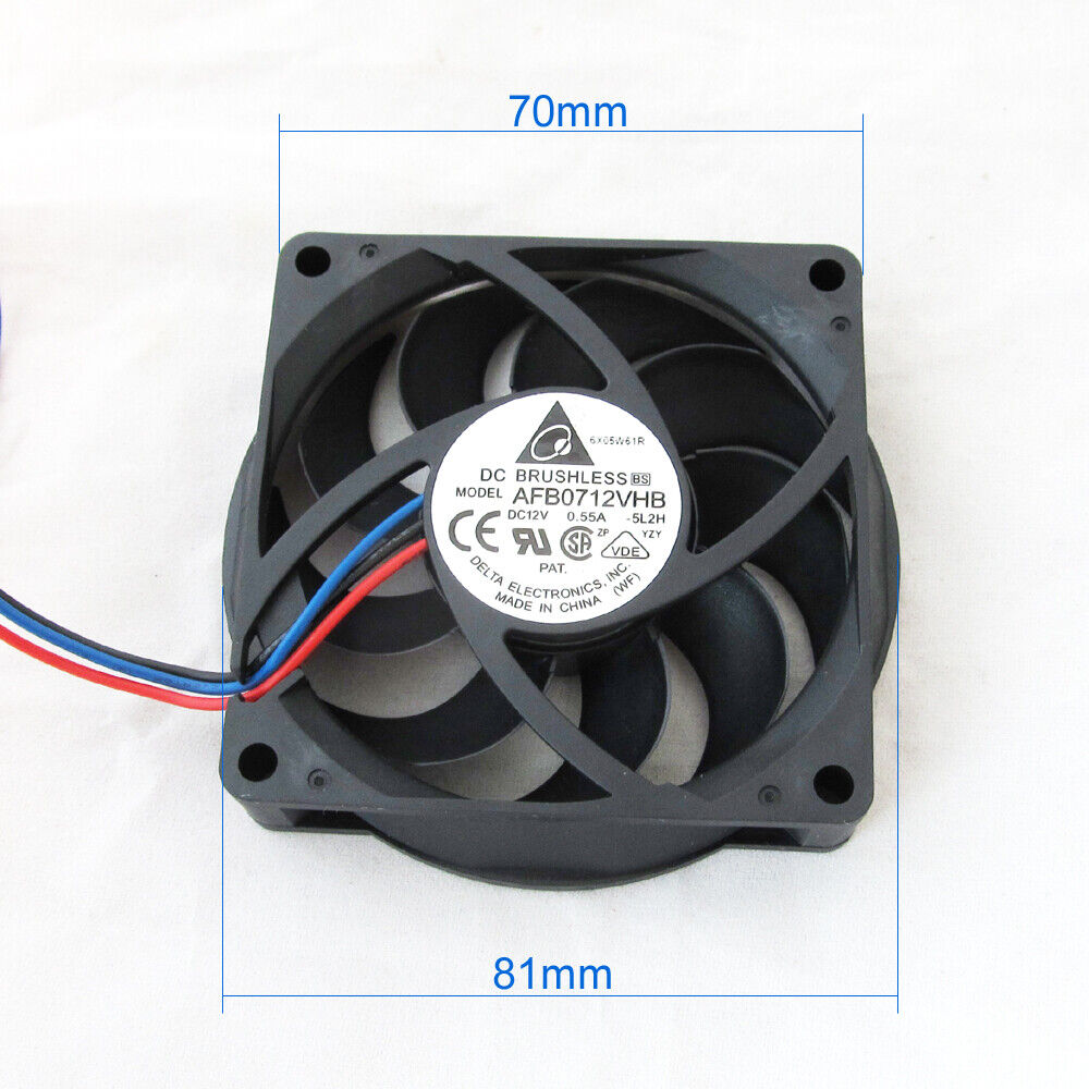 1pc Delta CPU Heatsink Modual DC Fan AFB0712VHB 70x70x15mm 7015 12V 0.55A 3pin