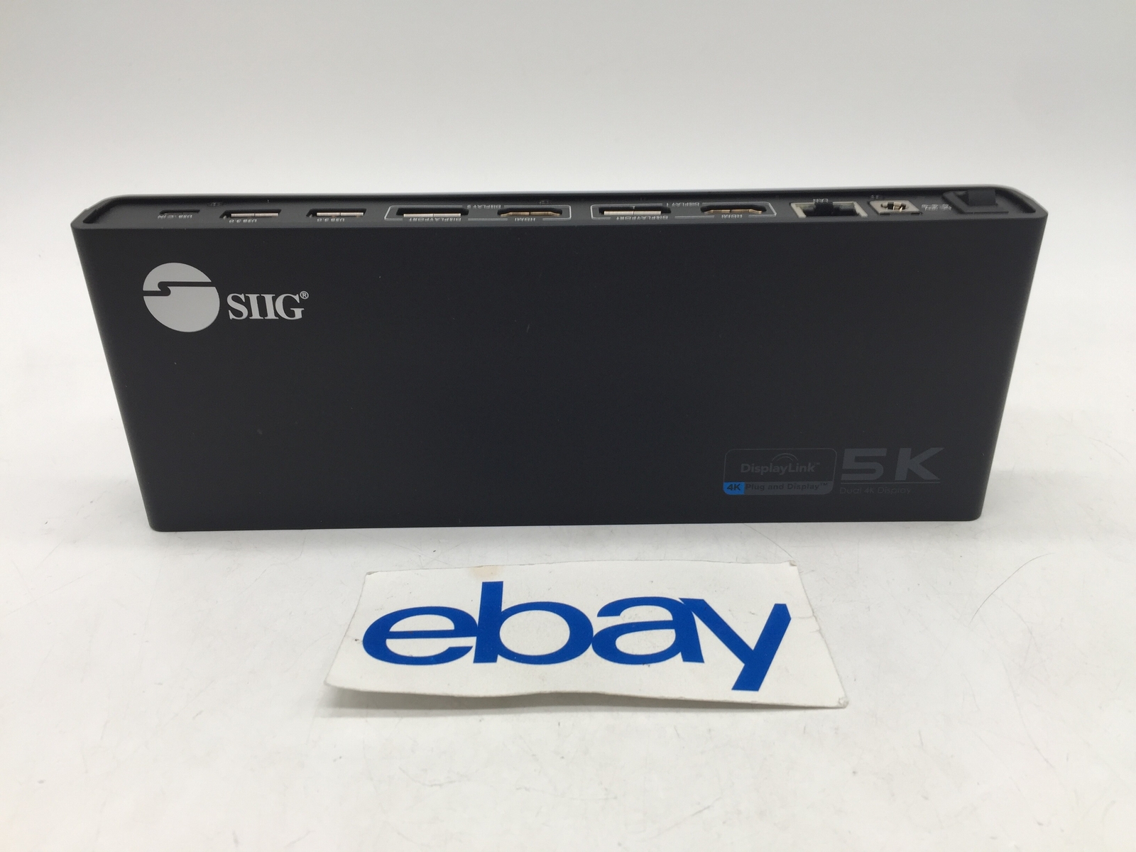 SIIG USB-C 4K Dual Video Docking Station Single 5K JU-DK0411-S1 FREE S/H