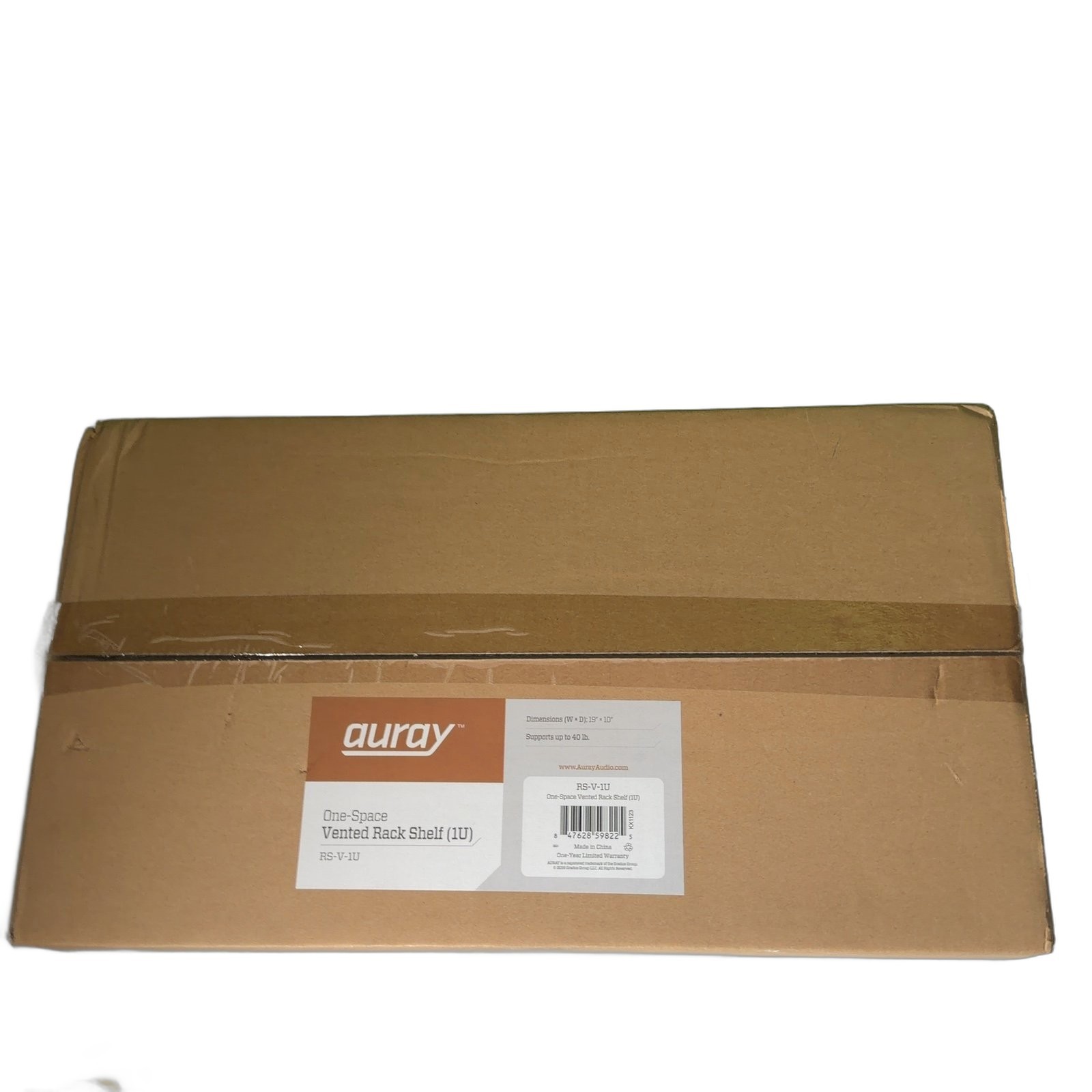 Auray One-Space Vented Rack Shelf (1U)