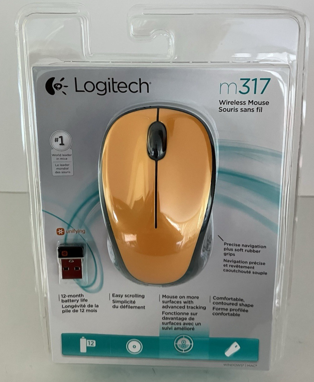 Logitech M317C Wireless Mouse Yellow