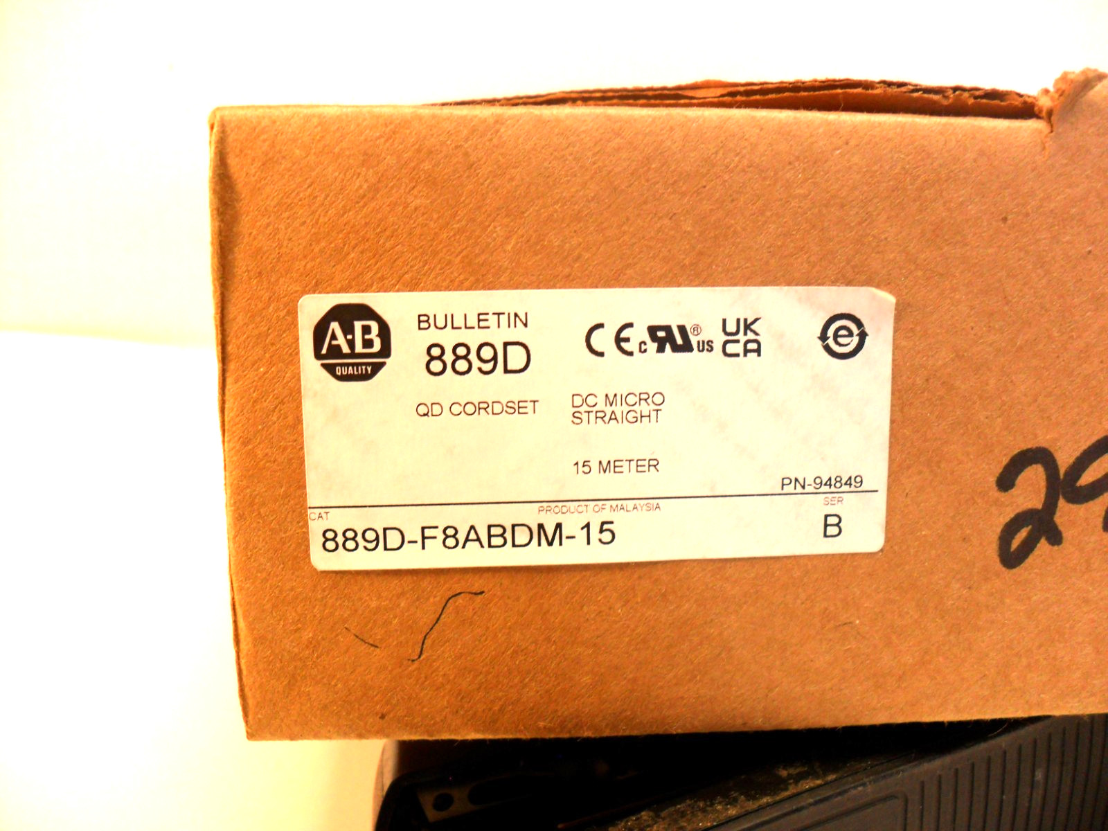 Allen Bradley 889D-F8ABDM-15 QD CORDSET New in Factory Box ; USA seller