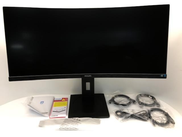 Philips 346B1C Curved UltraWide 34" 3440x1440 QHD VA LCD Monitor USB-C 346B1C/17