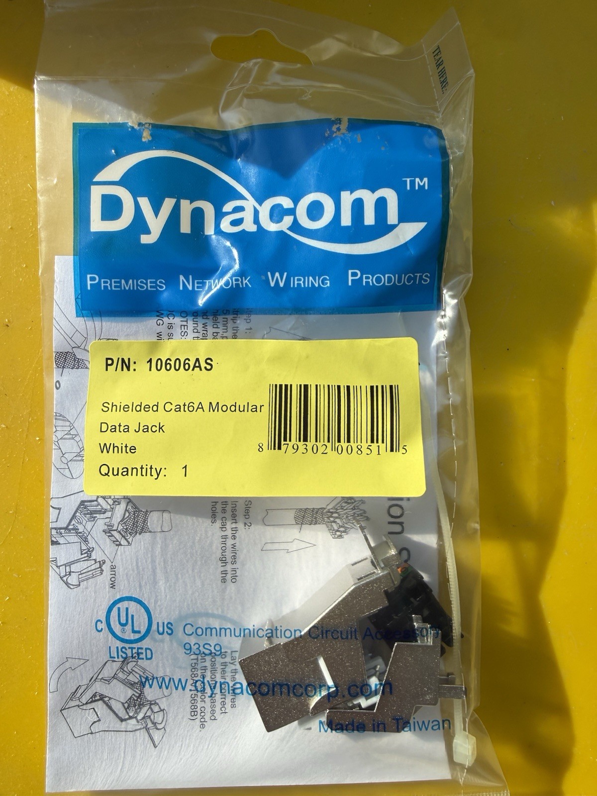 Dynacom Cat6A STP RJ45 Keystone Jacks