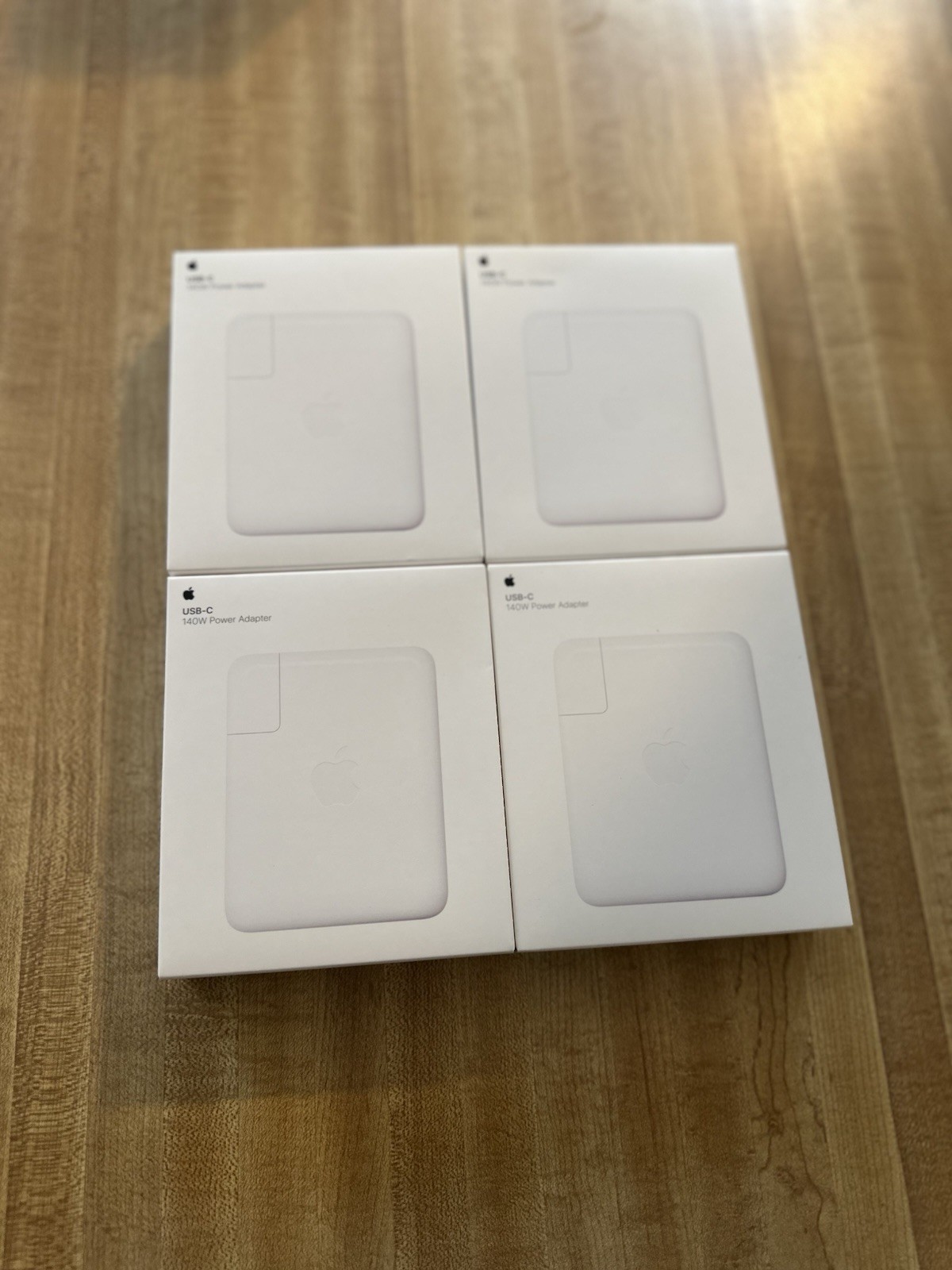 Lot Of 4 NEW Apple OEM 140W USB-C Power Adapter for MacBook A2452 White
