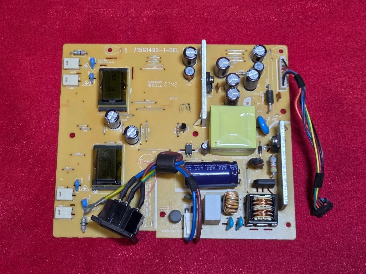 Dell E176FPc E178FPc LCD 715G1492-1-DEL Power Supply Board 742AD8P - TESTED