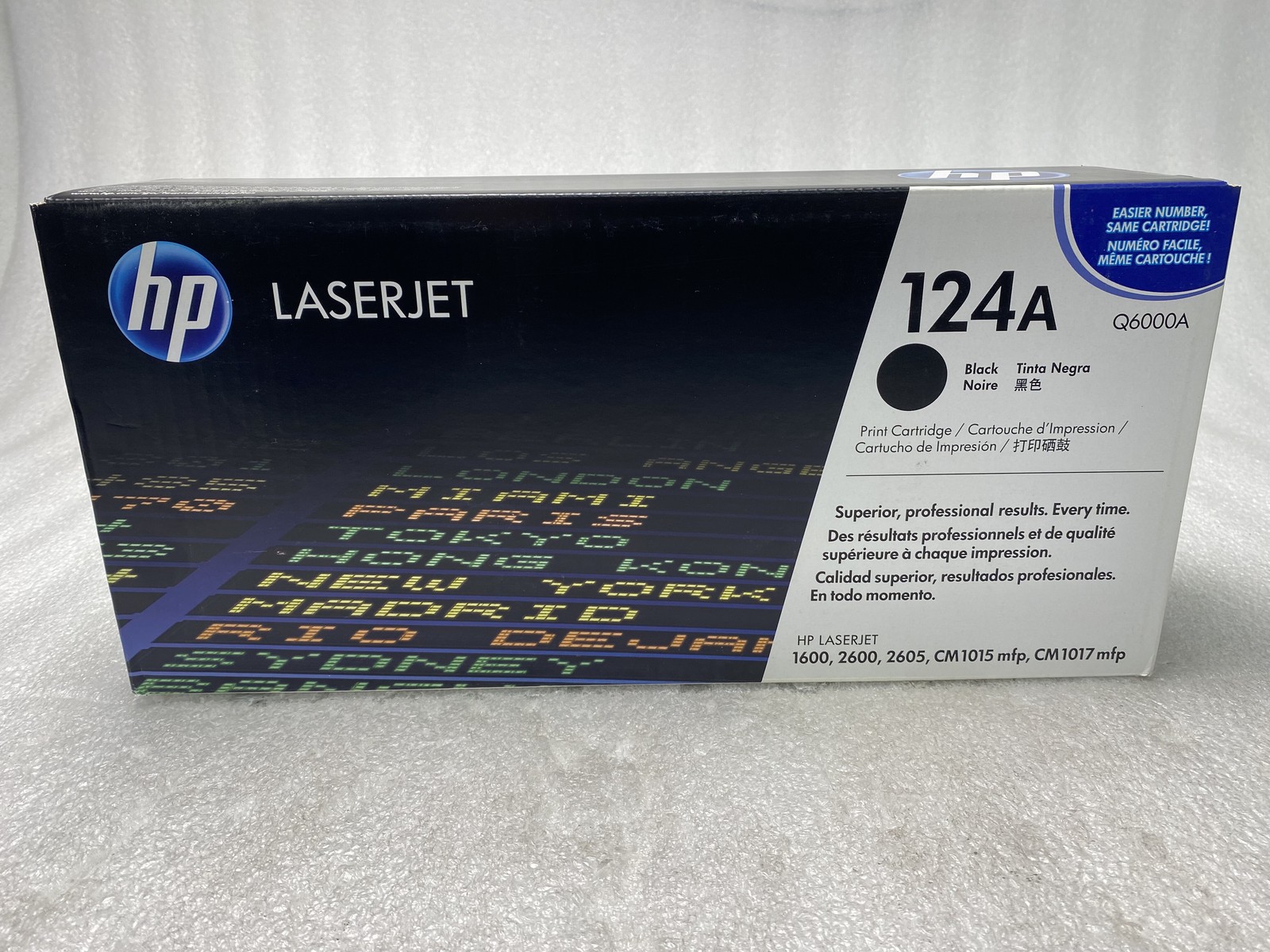 HP Q6000A 124A Black Cartridge For HP 1600 Genuine New OEM Open Box 