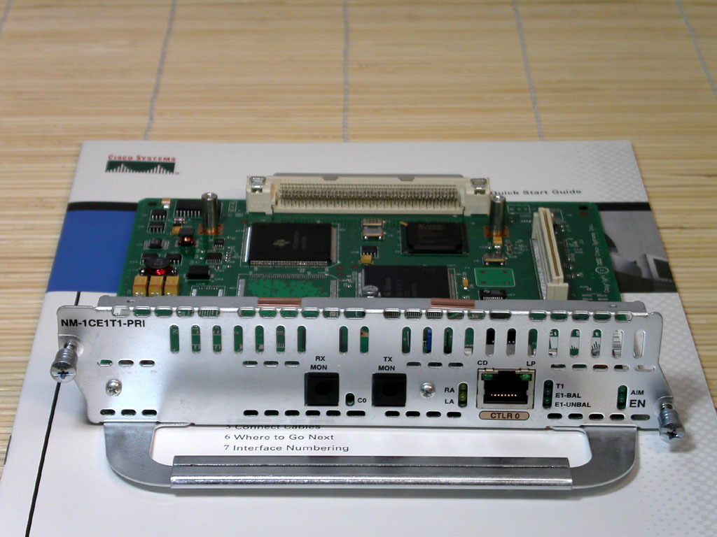Cisco NM-1CE1T1-PRI 1Port Channelized E1/T1/ISDN PRI NM